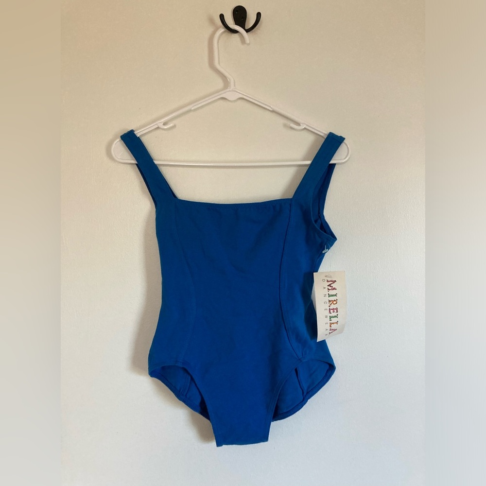 Electric blue vintage ballet bodysuit size S